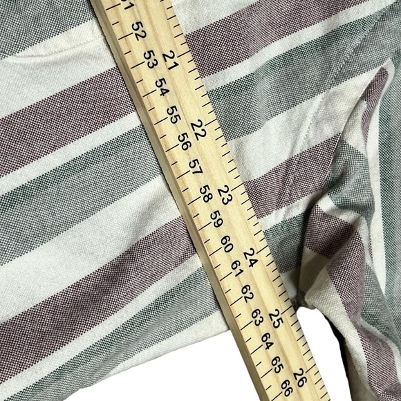 Polo Ralph Lauren Vintage 90’s Striped Oxford Button down with Patch Mens Medium - Picture 4 of 8